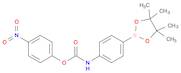 Carbamic acid, N-[4-(4,4,5,5-tetramethyl-1,3,2-dioxaborolan-2-yl)phenyl]-, 4-nitrophenyl ester