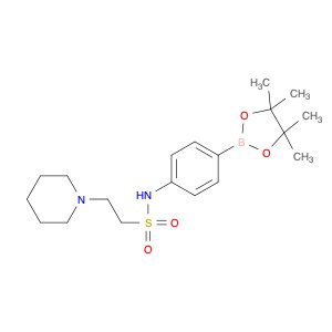 2-(Piperidin-1-yl)-N-(4-(4,4,5,5-tetramethyl-1,3,2-dioxaborolan-2-yl)phenyl)ethane-1-sulfonamide