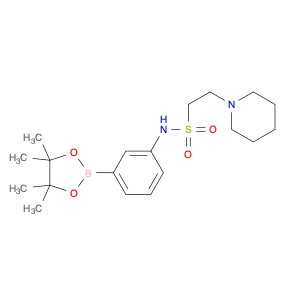 2-(Piperidin-1-yl)-N-(3-(4,4,5,5-tetramethyl-1,3,2-dioxaborolan-2-yl)phenyl)ethane-1-sulfonamide