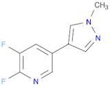 2,3-Difluoro-5-(1-methyl-1H-pyrazol-4-yl)pyridine