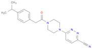 6-(4-(2-(4-Isopropylphenyl)acetyl)piperazin-1-yl)pyridazine-3-carbonitrile