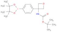 tert-butyl N-[3-[4-(4,4,5,5-tetramethyl-1,3,2-dioxaborolan-2-yl)phenyl]oxetan-3-yl]carbamate