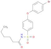 N-((4-(4-Bromophenoxy)phenyl)sulfonyl)hexanamide