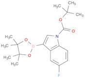 tert-butyl 5-fluoro-3-(4,4,5,5-tetramethyl-1,3,2-dioxaborolan-2-yl)-1H-indole-1-carboxylate