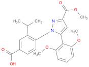 1H-Pyrazole-3-carboxylic acid,1-[4-carboxy-2-(1-methylethyl)phenyl]-5-(2,6-dimethoxyphenyl)-,3-met…