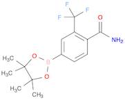 4-(4,4,5,5-tetramethyl-1,3,2-dioxaborolan-2-yl)-2-(trifluoromethyl)benzamide