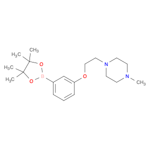 1-methyl-4-(2-(3-(4,4,5,5-tetramethyl-1,3,2-dioxaborolan-2-yl)phenoxy)ethyl)piperazine