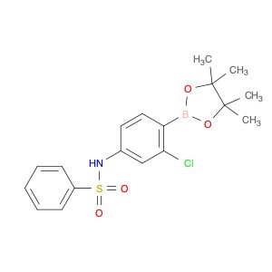 N-(3-chloro-4-(4,4,5,5-tetramethyl-1,3,2-dioxaborolan-2-yl)phenyl)benzenesulfonamide