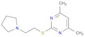 4,6-dimethyl-2-(2-pyrrolidin-1-ylethylsulfanyl)pyrimidine