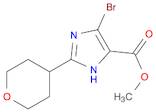 methyl 4-bromo-2-(tetrahydro-2H-pyran-4-yl)-1H-imidazole-5-carboxylate