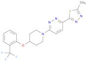 3-(5-甲基-1,3,4-噻二唑-2-基)-6-[4-[2-(三氟甲基)苯氧基]-1-哌啶基]哒嗪
