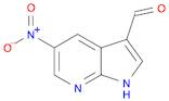 5-nitro-1H-pyrrolo[2,3-b]pyridine-3-carbaldehyde