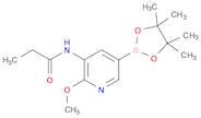 N-[2-Methoxy-5-(4,4,5,5-tetramethyl-[1,3,2]dioxaborolan-2-yl)-pyridin-3-yl]-propionamide