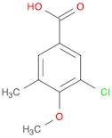 Benzoic acid, 3-chloro-4-methoxy-5-methyl-