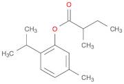 Butanoic acid, 2-methyl-, 5-methyl-2-(1-methylethyl)phenyl ester