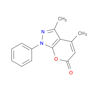 Pyrano[2,3-c]pyrazol-6(1H)-one, 3,4-dimethyl-1-phenyl-