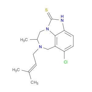 5-Chloro-8-methyl-7-(3-methylbut-2-en-1-yl)-6,7,8,9-tetrahydro-2,7,9a-triazabenzo[cd]azulene-1(2H)…