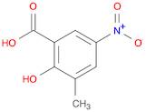 Benzoic acid, 2-hydroxy-3-methyl-5-nitro-