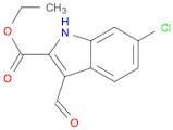 1H-Indole-2-carboxylic acid, 6-chloro-3-formyl-, ethyl ester