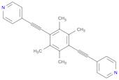 Pyridine, 4,4'-[(2,3,5,6-tetramethyl-1,4-phenylene)di-2,1-ethynediyl]bis-