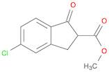 1H-Indene-2-carboxylic acid, 5-chloro-2,3-dihydro-1-oxo-, methyl ester