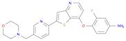 3-fluoro-4-((2-(5-(morpholinomethyl)pyridin-2-yl)thieno[3,2-b]pyridin-7-yl)oxy)aniline