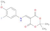 5-(((3-fluoro-4-methoxyphenyl)amino)methylene)-2,2-dimethyl-1,3-dioxane-4,6-dione