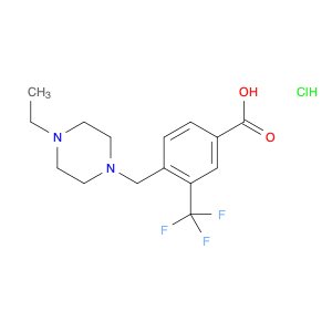 4-((4-Ethylpiperazin-1-yl)methyl)-3-(trifluoromethyl)benzoic acid hydrochloride