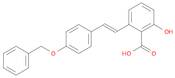 Benzoic acid, 2-hydroxy-6-[2-[4-(phenylmethoxy)phenyl]ethenyl]-