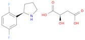 Butanedioic acid, 2-hydroxy-, (2R)-, compd. with (2R)-(2R)-2-(2,5-difluorophenyl)pyrrolidine (1:1)