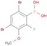 4,6-Dibromo-2-fluoro-3-methoxyphenylboronic acid