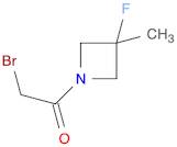 2-Bromo-1-(3-fluoro-3-methyl-azetidin-1-yl)ethanone