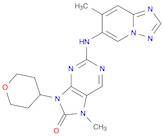 7,9-二氢-7-甲基-2-[(7-甲基[1,2,4]三唑并[1,5-a]吡啶-6-基)氨基]-9-(四氢-2H-吡喃-4-基)-8H-嘌呤-8-酮