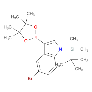 5-Bromo-1-(t-butyldimethylsilyl)indole-3-boronic acid pinacol ester