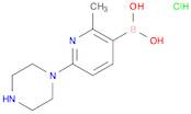 [2-Methyl-6-(piperazin-1-yl)pyridin-3-yl]boronic acid hydrochloride