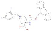 4-(Fmoc-amino)-1-(2,4-difluorobenzyl)-4-carboxypiperidine