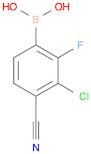 3-Chloro-4-cyano-2-fluorophenylboronic acid