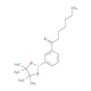 1-[3-(4,4,5,5-tetramethyl-1,3,2-dioxaborolan-2-yl)phenyl]heptan-1-one