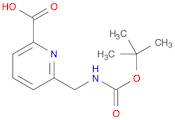 6-(((tert-Butoxycarbonyl)amino)methyl)picolinic acid