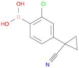 [2-Chloro-4-(1-cyanocyclopropyl)phenyl]boronic acid