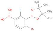 3-Borono-6-bromo-2-fluorophenylboronic acid pinacol ester