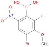 4-Bromo-2-fluoro-3-methoxy-6-nitrophenylboronic acid