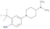 4-Piperidinamine, 1-[4-amino-3-(trifluoromethyl)phenyl]-N,N-dimethyl-