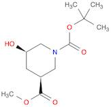 1-tert-butyl 3-methyl (3S,5R)-rel-5-hydroxypiperidine-1,3-dicarboxylate