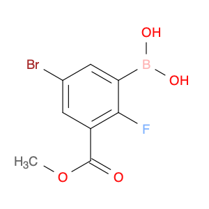 [5-Bromo-2-fluoro-3-(methoxycarbonyl)phenyl]boronic acid