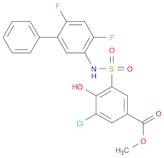 3-氯-5-[(2,4-二氟-5-苯基苯基)氨磺酰基]-4-羟基苯甲酸甲酯