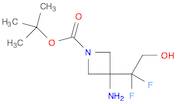 tert-butyl 3-amino-3-(1,1-difluoro-2-hydroxy-ethyl)azetidine-1-carboxylate