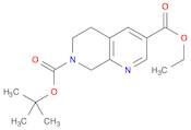 7-tert-butyl 3-ethyl 5,6,7,8-tetrahydro-1,7-naphthyridine-3,7-dicarboxylate