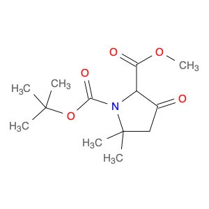 1-tert-butyl 2-methyl 5,5-dimethyl-3-oxopyrrolidine-1,2-dicarboxylate