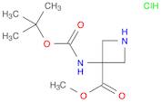 methyl 3-{[(tert-butoxy)carbonyl]amino}azetidine-3-carboxylate hydrochloride